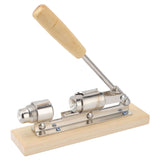 Desktop Mechanical Nut Cracker Tool Metal Walnut Pecan Opener Clip with Handle Lever Type - Close-Up Angle