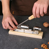 Desktop Mechanical Nut Cracker Tool Metal Walnut Pecan Opener Clip with Handle Lever Type - Extra Image