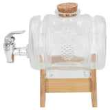 Beverage Barrel Thickened Glass Sealed Medlar Ginseng Wine Brewing Jar Dispenser with Faucet for Home