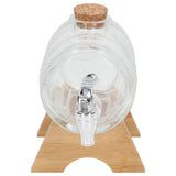 Beverage Barrel Thickened Glass Sealed Medlar Ginseng Wine Brewing Jar Dispenser with Faucet for Home