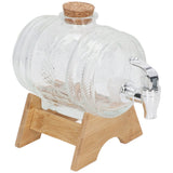 Beverage Barrel Thickened Glass Sealed Medlar Ginseng Wine Brewing Jar Dispenser with Faucet for Home - Close-Up Angle