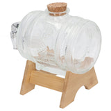 Beverage Barrel Thickened Glass Sealed Medlar Ginseng Wine Brewing Jar Dispenser with Faucet for Home