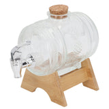 Beverage Barrel Thickened Glass Sealed Medlar Ginseng Wine Brewing Jar Dispenser with Faucet for Home