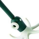 Kitchen Wall Mounted Hook Traceless 360 Degree Punch Free with 6 Hook Kitchen Utensil Hanger for Storage Green - Top-Down View