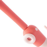 Kitchen Wall Mounted Hook Traceless 360 Degree Punch Free with 6 Hook Kitchen Utensil Hanger for Storage Pink - Top-Down View