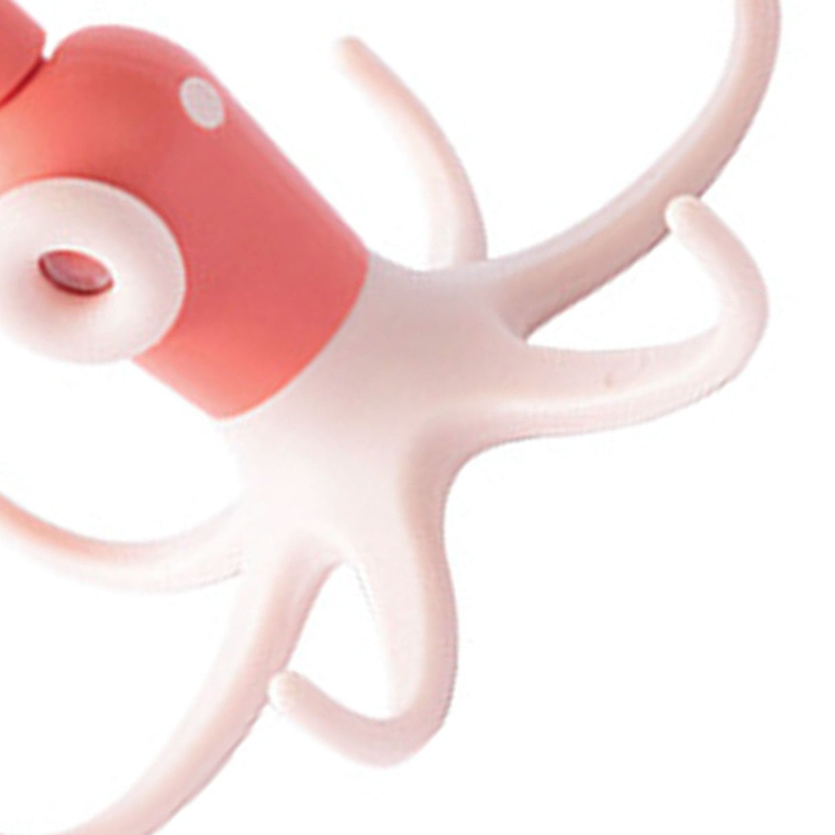 Kitchen Wall Mounted Hook Traceless 360 Degree Punch Free with 6 Hook Kitchen Utensil Hanger for Storage Pink