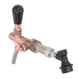 G5/8 Beer Faucet Brass Stainless Steel Beer Tap Adjustable Beer Faucet with Quick Connector Red Bronze