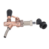 G5/8 Beer Faucet Brass Stainless Steel Beer Tap Adjustable Beer Faucet with Quick Connector Red Bronze