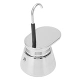 Single Spout Mocha Pot Stainless Steel Hand Pour Latte Classic Coffee Pot for Home Office 200ml - Front View