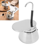 Single Spout Mocha Pot Stainless Steel Hand Pour Latte Classic Coffee Pot for Home Office 200ml - Extra Image