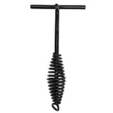 Lid Lifter 26CM Length Spiral Handle Black Finish Iron Extended Design Comfortable Hold Camp Dutch Oven Lid Lifter - Side View