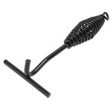 Lid Lifter 26CM Length Spiral Handle Black Finish Iron Extended Design Comfortable Hold Camp Dutch Oven Lid Lifter