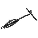 Lid Lifter 26CM Length Spiral Handle Black Finish Iron Extended Design Comfortable Hold Camp Dutch Oven Lid Lifter