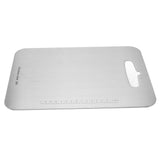 Cutting Board Double Sided 304 Stainless Steel Easy Cleaning for Cooking Kitchen S - Rear View