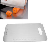Cutting Board Double Sided 304 Stainless Steel Easy Cleaning for Cooking Kitchen S