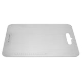 Cutting Board Double Sided 304 Stainless Steel Easy Cleaning for Cooking Kitchen M - Rear View