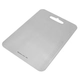 Cutting Board Double Sided 304 Stainless Steel Easy Cleaning for Cooking Kitchen M - Close-Up Angle
