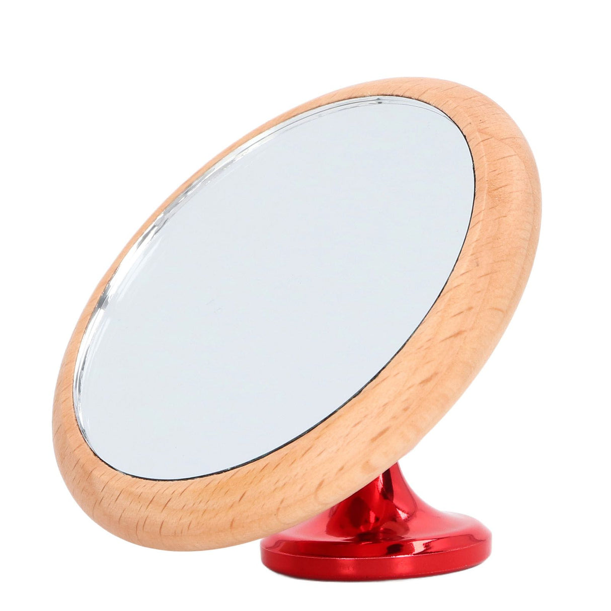 Coffee Reflective Mirror Multidirectional Rotation Adjustable Magnetism Observative Mirror for Kitchen Red