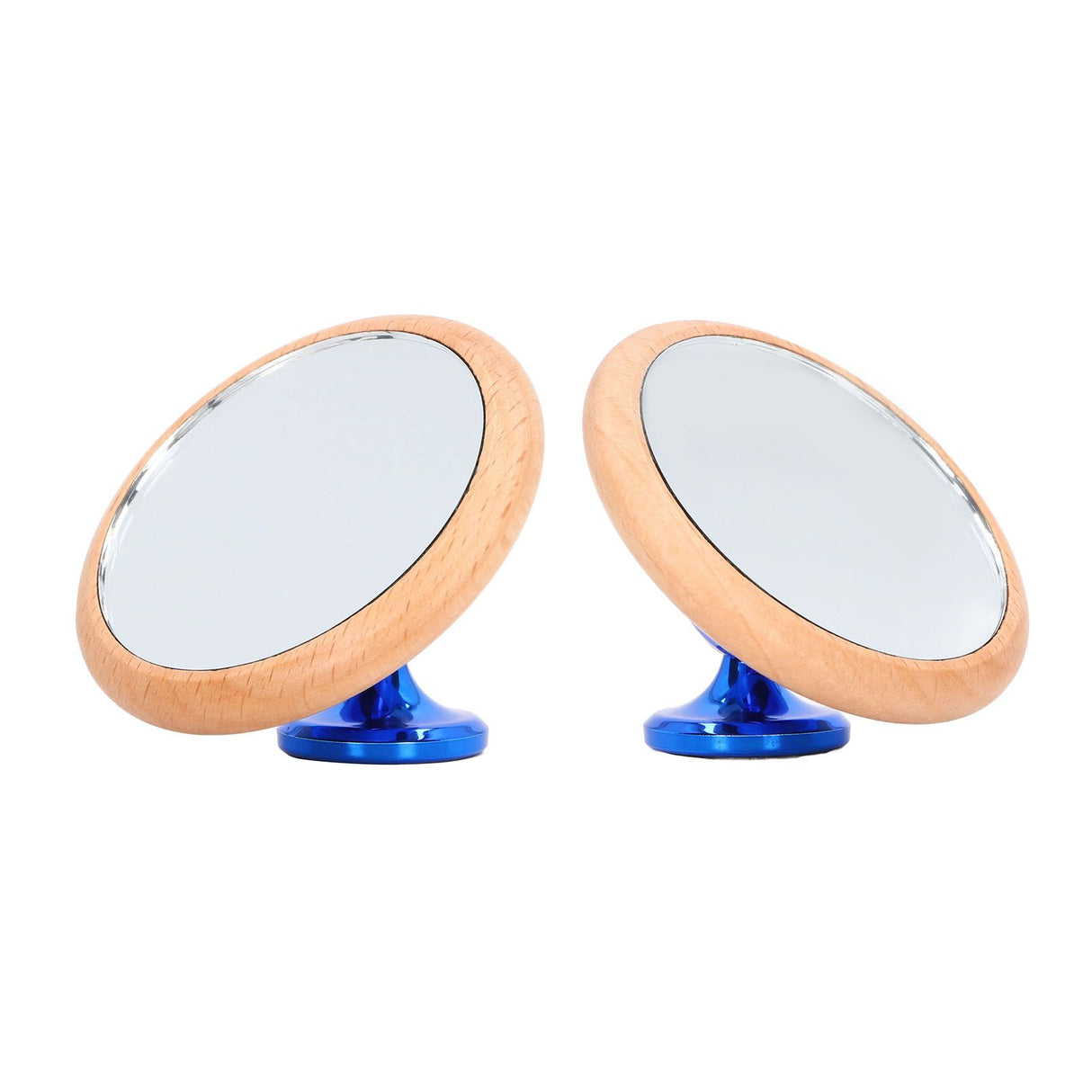 Coffee Reflective Mirror Multidirectional Rotation Adjustable Magnetism Observative Mirror for Kitchen Blue