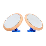 Coffee Reflective Mirror Multidirectional Rotation Adjustable Magnetism Observative Mirror for Kitchen Blue