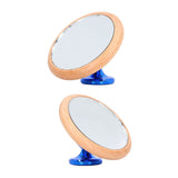 Coffee Reflective Mirror Multidirectional Rotation Adjustable Magnetism Observative Mirror for Kitchen Blue