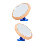 Coffee Reflective Mirror Multidirectional Rotation Adjustable Magnetism Observative Mirror for Kitchen Blue
