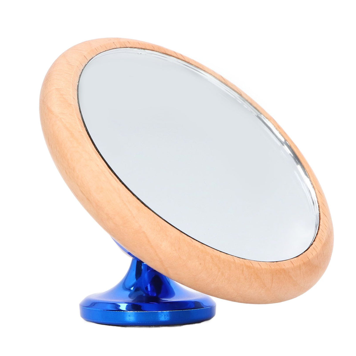 Coffee Reflective Mirror Multidirectional Rotation Adjustable Magnetism Observative Mirror for Kitchen Blue