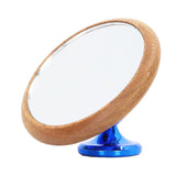 Coffee Flow Rate Observation Reflective Mirror Walnut 360 Degree Rotatable Visual Extraction Coffee Shot Mirror Blue