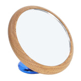 Coffee Flow Rate Observation Reflective Mirror Walnut 360 Degree Rotatable Visual Extraction Coffee Shot Mirror Blue - Side View