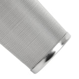 304 Stainless Steel Cold Brew Coffee Filter Cone Mesh with White Rubber Circle Coffee Brew Infuser for Fruit Drink 8x15cm/3.1x5.9in