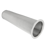 304 Stainless Steel Cold Brew Coffee Filter Cone Mesh with White Rubber Circle Coffee Brew Infuser for Fruit Drink 8x21cm/3.1x8.2in - Low Angle