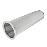 304 Stainless Steel Cold Brew Coffee Filter Cone Mesh with White Rubber Circle Coffee Brew Infuser for Fruit Drink 8x21cm/3.1x8.2in - Extra Image