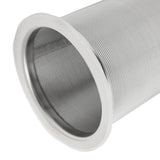 304 Stainless Steel Cold Brew Coffee Filter Cone Mesh with White Rubber Circle Coffee Brew Infuser for Fruit Drink 8x21cm/3.1x8.2in - Extra Image