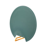Double Side Chopping Cutting Board with Swivel Handle Nonslip for Kitchen Chef Meat Vegetables Fruits Round - Side View