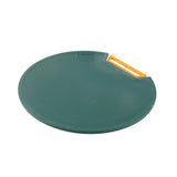 Double Side Chopping Cutting Board with Swivel Handle Nonslip for Kitchen Chef Meat Vegetables Fruits Round - Low Angle