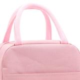 Lunch Bag High Capacity Reusable Tote Heat Preservation Dinner Insulation Hangbag Pink