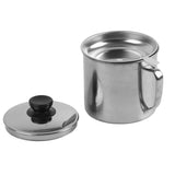 Oil Strainer Pot 1.3L Capacity 304 Stainless Steel Cooking Oil Container Anti Leakage for Home Restaurant - Extra Image