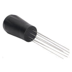 Coffee Distribution Needle Stainless Steel Firm Practical Safe Hand Tampers Stirring Tool for Home Black