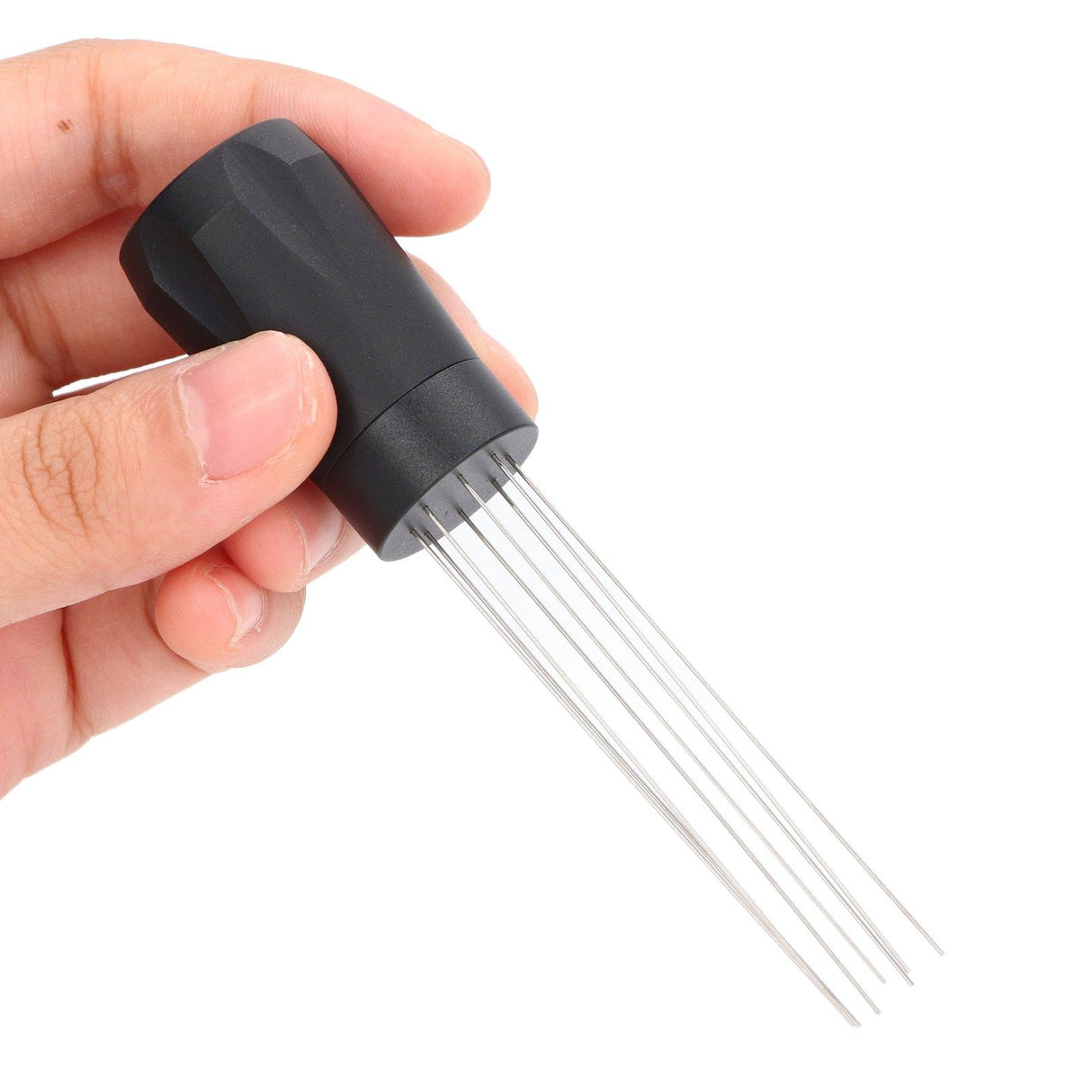 Coffee Distribution Needle Stainless Steel Firm Practical Safe Hand Tampers Stirring Tool for Home Black