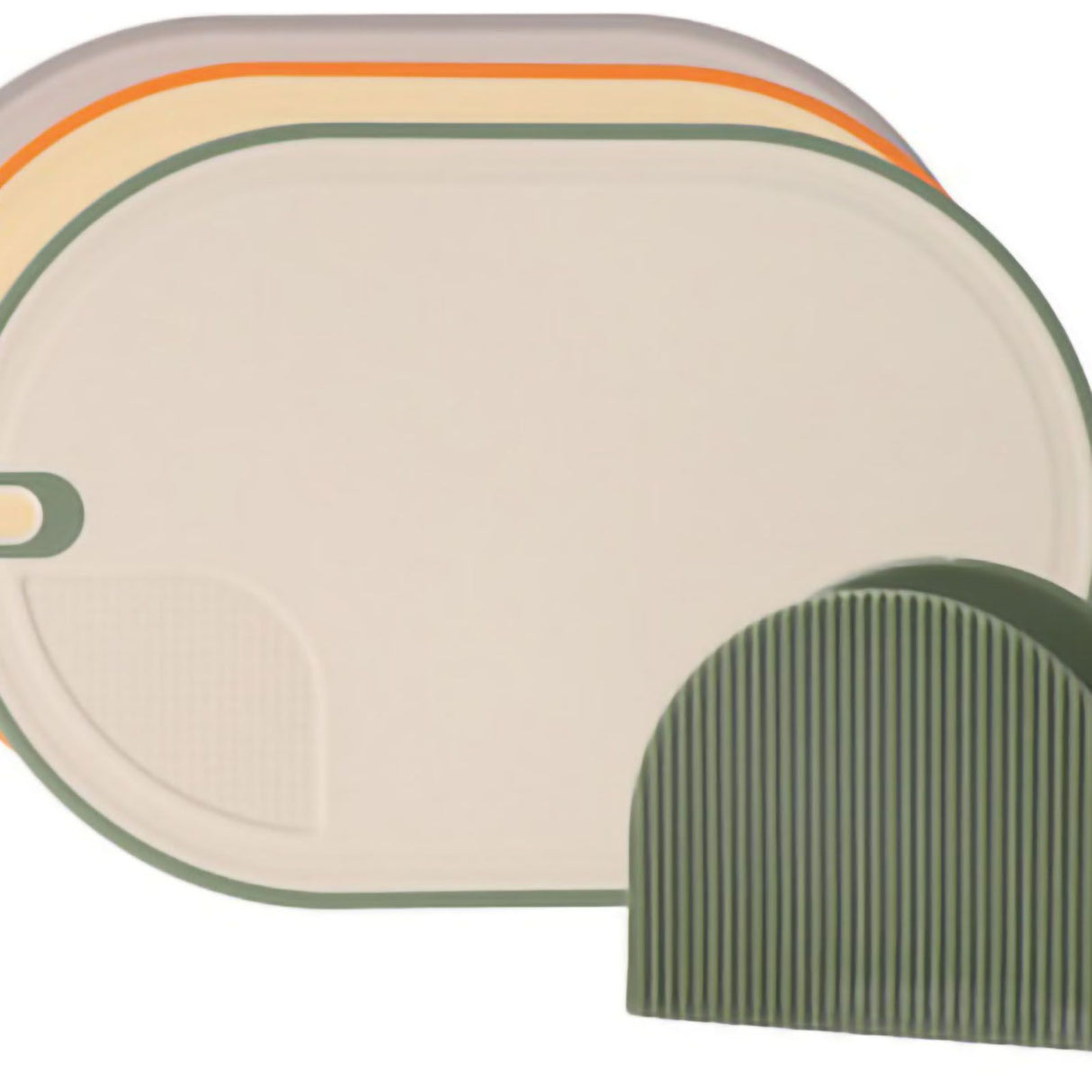 Cutting Board Food Grade Double Sided Prevent Slip Plastic Chopping Board with Holder Base for Meat Vegetable 3pcs 3 Mix Color