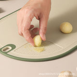 Cutting Board Food Grade Double Sided Prevent Slip Plastic Chopping Board with Holder Base for Meat Vegetable 3pcs 3 Mix Color
