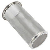 Cold Brew Coffee Filter Stainless Steel Reusable Wide Mouth Mesh Cylindrical Filter with White Gasket for Tea 8x15cm/3.15x5.91in