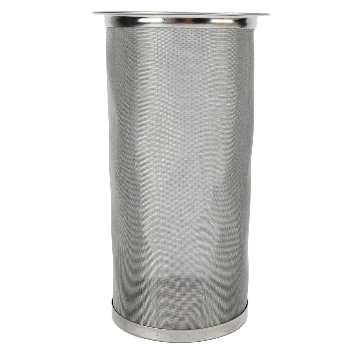 Cold Brew Coffee Filter Stainless Steel Reusable Wide Mouth Mesh Cylindrical Filter with White Gasket for Tea 8x15cm/3.15x5.91in