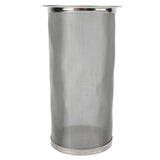 Cold Brew Coffee Filter Stainless Steel Reusable Wide Mouth Mesh Cylindrical Filter with White Gasket for Tea 8x15cm/3.15x5.91in - Side View