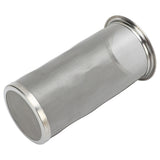 Cold Brew Coffee Filter Stainless Steel Reusable Wide Mouth Mesh Cylindrical Filter with White Gasket for Tea 8x15cm/3.15x5.91in