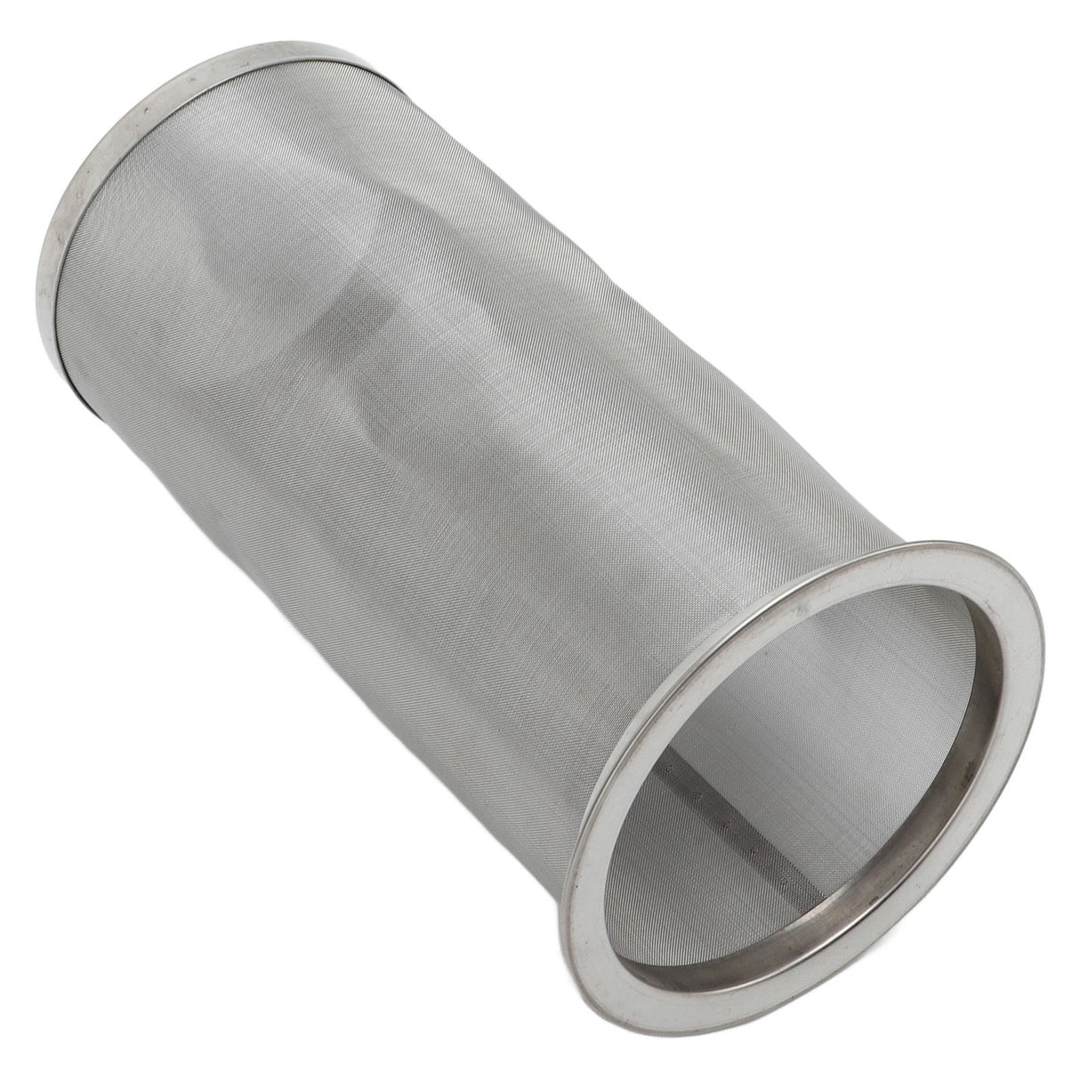 Cold Brew Coffee Filter Stainless Steel Reusable Wide Mouth Mesh Cylindrical Filter with White Gasket for Tea 8x15cm/3.15x5.91in