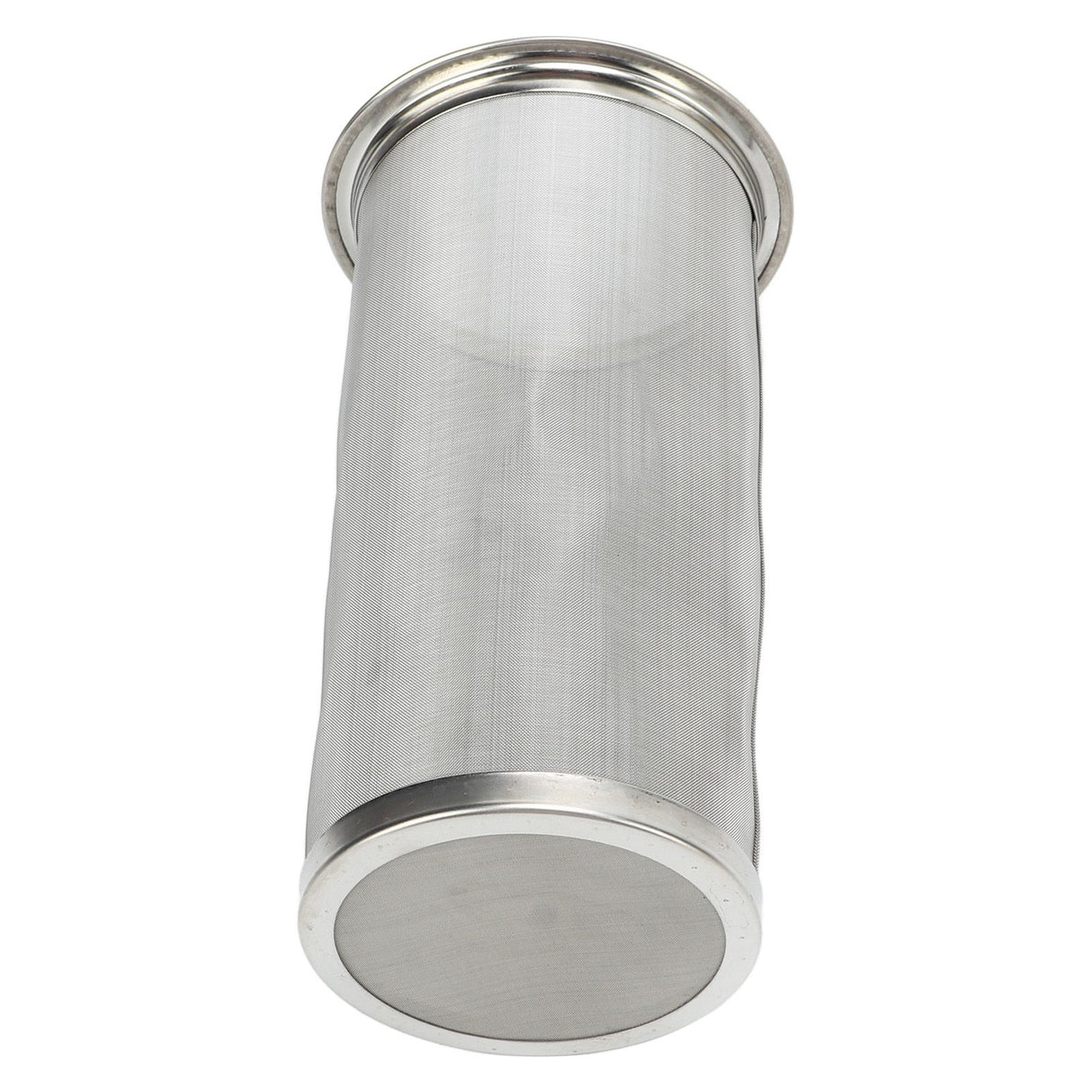 Cold Brew Coffee Filter Stainless Steel Reusable Wide Mouth Mesh Cylindrical Filter with White Gasket for Tea 8x15cm/3.15x5.91in