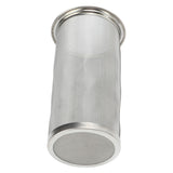 Cold Brew Coffee Filter Stainless Steel Reusable Wide Mouth Mesh Cylindrical Filter with White Gasket for Tea 8x15cm/3.15x5.91in
