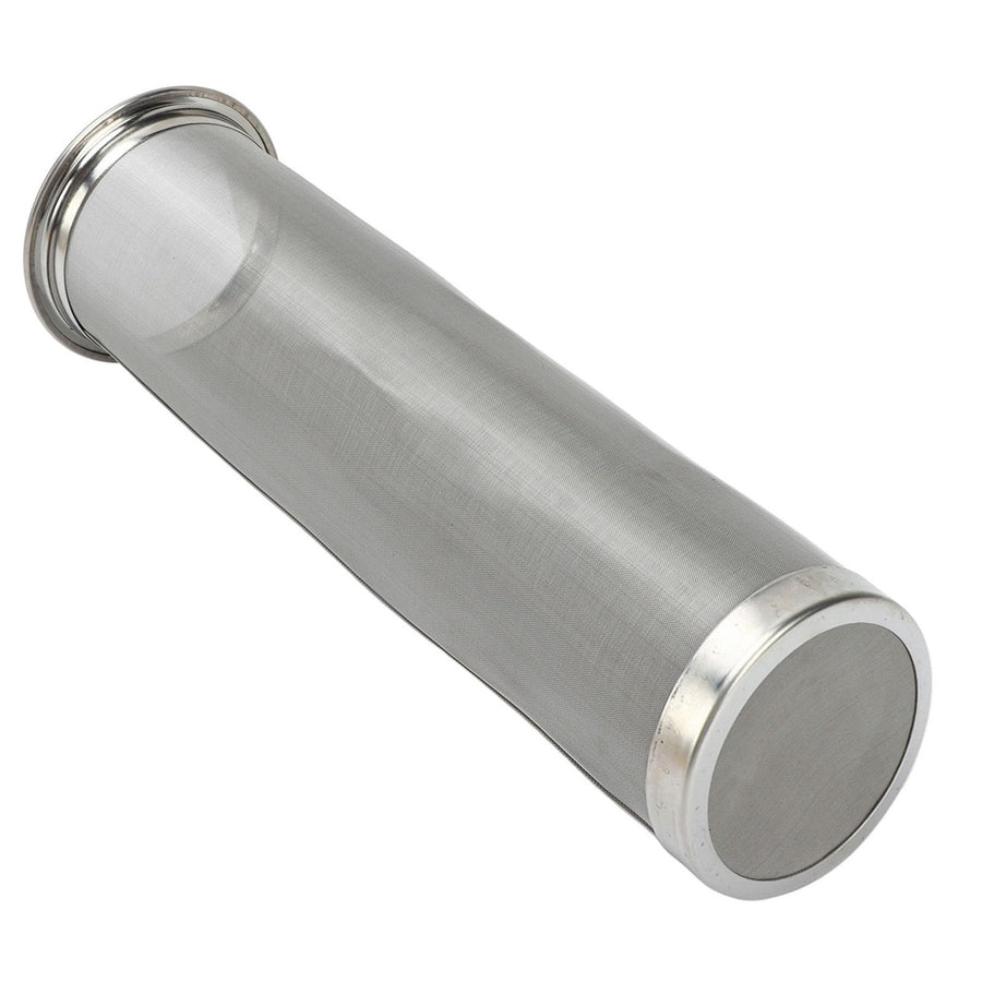 Cold Brew Coffee Filter Stainless Steel Reusable Wide Mouth Mesh Cylindrical Filter with White Gasket for Tea 8x21cm/3.15x8.27in