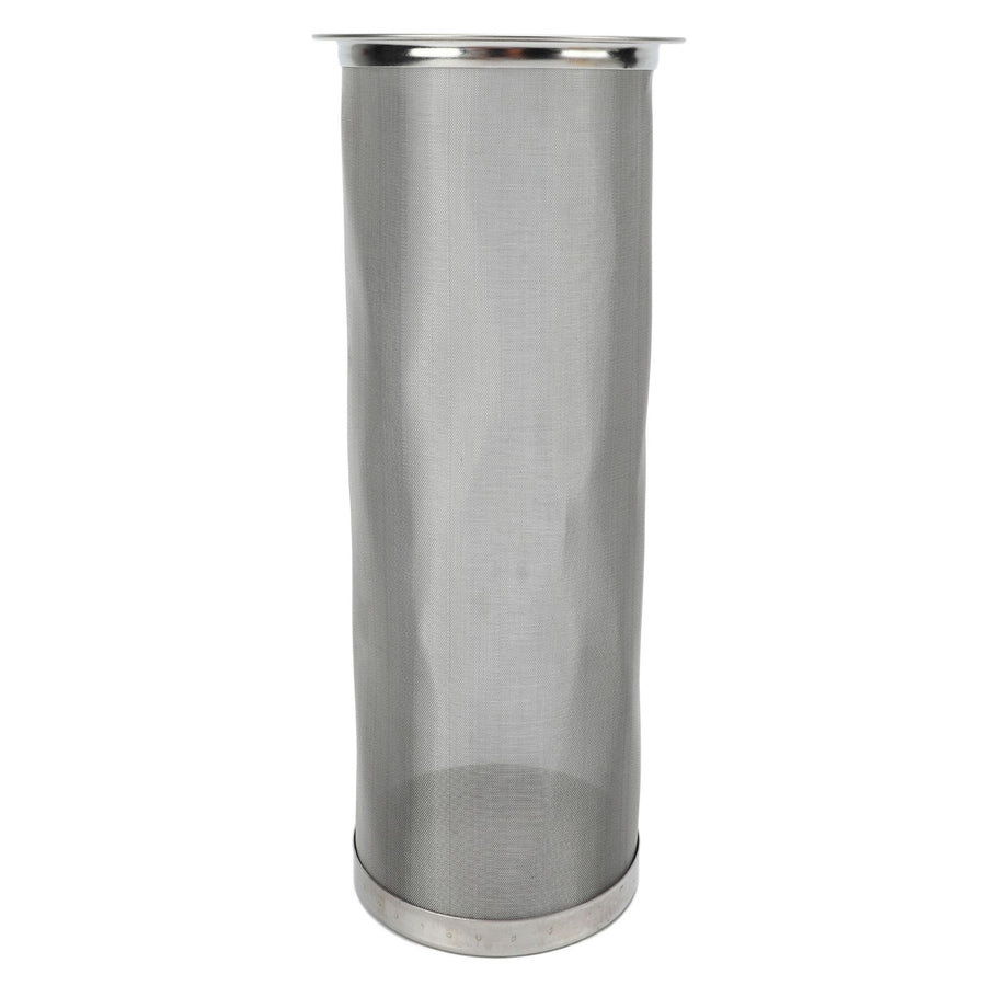 Cold Brew Coffee Filter Stainless Steel Reusable Wide Mouth Mesh Cylindrical Filter with White Gasket for Tea 8x21cm/3.15x8.27in